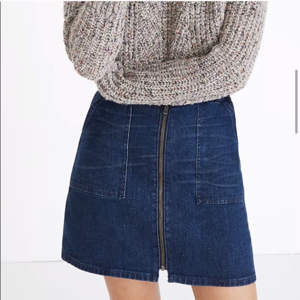 Madewell Denim Utility Mini Skirt - Picture 1 of 9